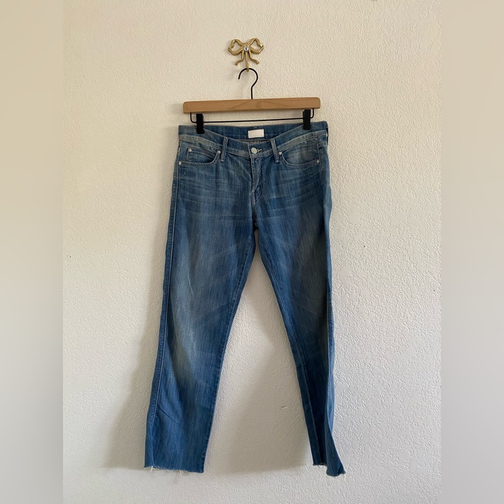 MOTHER The Rascal Cuff Cropped Jeans Adios To My Old Life Size 27